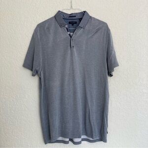 Ted Baker gray and blue polo tee shirt